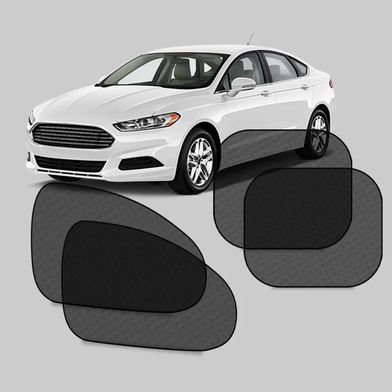 SEAMETAL 2PCS Car Window Sunshade Cover Sun Shield UV Protection Auto Front Rear Black Window Curtain Summer Car Accesso - Image 4