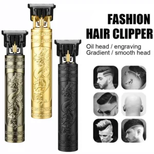 Vintage Cordless Hair Cutting Machine Portable Hair Clipper Electric Hair Trimmer USB Fast Charging Shaver Barber For Ha