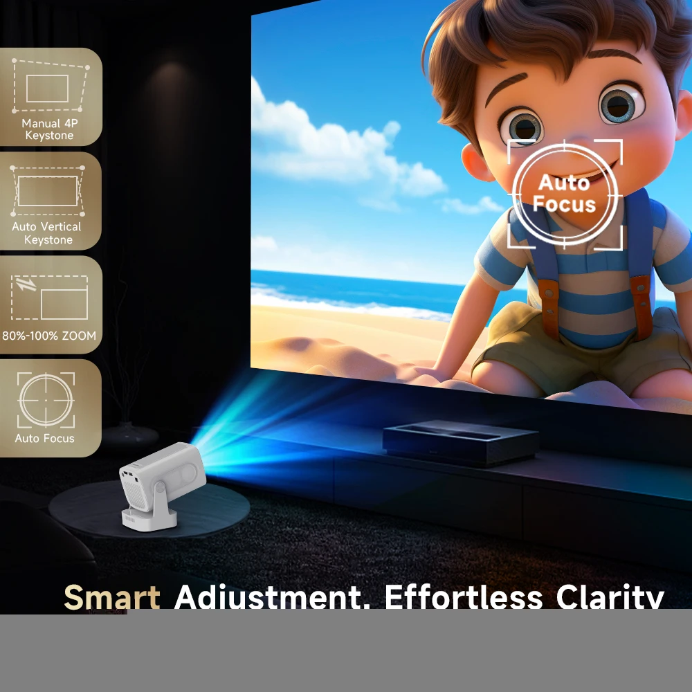 Magcubic 330ANSI 1080P Android 11 HY310 Auto Focus 4K HD Mini Projector Portable Cinema 5W Speaker Air Mouse Voice Contr - Image 3