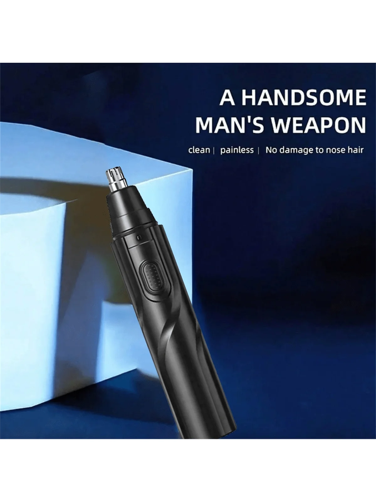 Black Electric Nose Hair Trimmers Ofer Low Noise High Torque,High Speed Motors for Washing Nose Hair for Both Men - Image 3