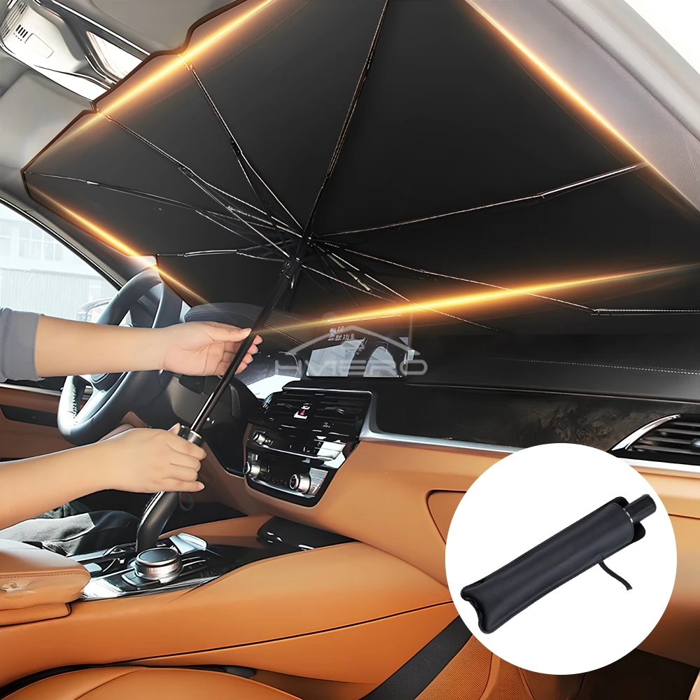Multi Purpose Convenient Foldable Car Windshield Sunshades Interior Protechor Accessorie Part Auto Parasol Umbrella Fron - Image 3