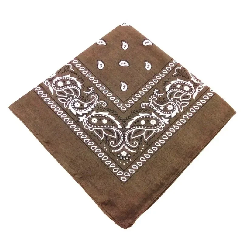 Unisex men women bandana hairband cowboy mens biker sports headwear wrist hairwrap single sided head wrap scarf Paisley - Image 3