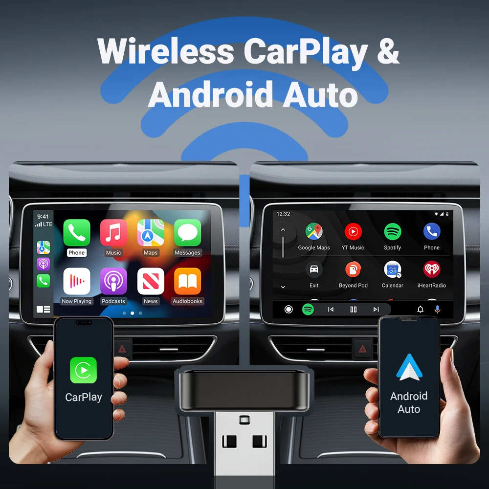 XUDA New Wireless Android Auto Adapter Smart Mini Box Plug And Play Universal For VW Toyota Nissan Honda Ford Benz 2025 - Image 3
