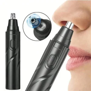 Black Electric Nose Hair Trimmers Ofer Low Noise High Torque,High Speed Motors for Washing Nose Hair for Both Men