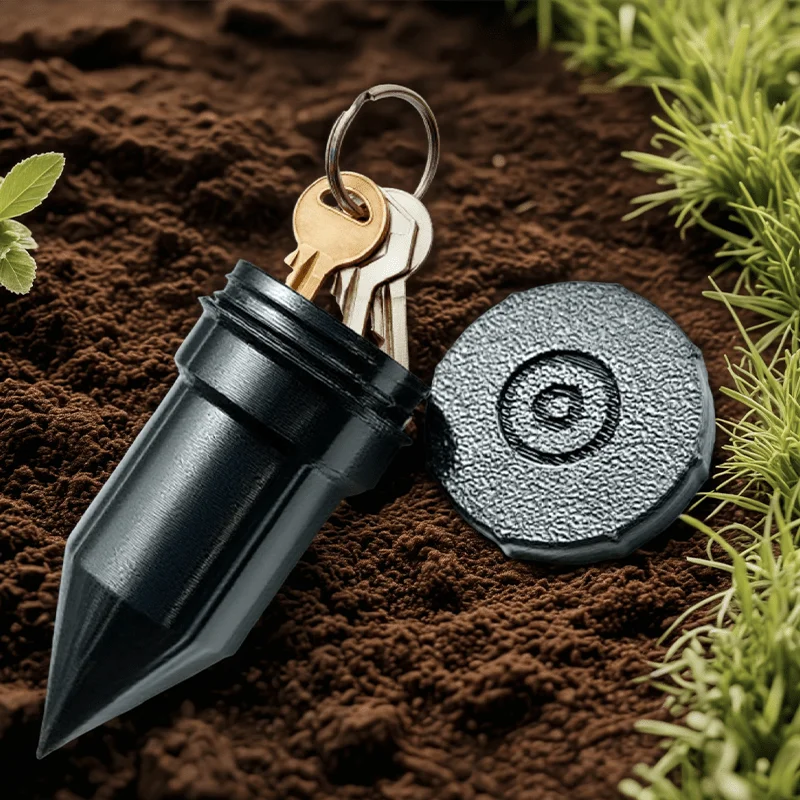 Garden Key Hider, Realistic Underground Watering Can Key Safe, No Battery Needed, Durable Plastic for Outdoor Garden Sec - Image 4