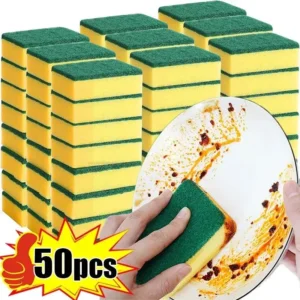 Dish Washing Sponge Dust Cleaning Sponge Scrubber for Kitchen Magic Cleaning Majoc Eraser Sponge Kitchen Scourer Supplie