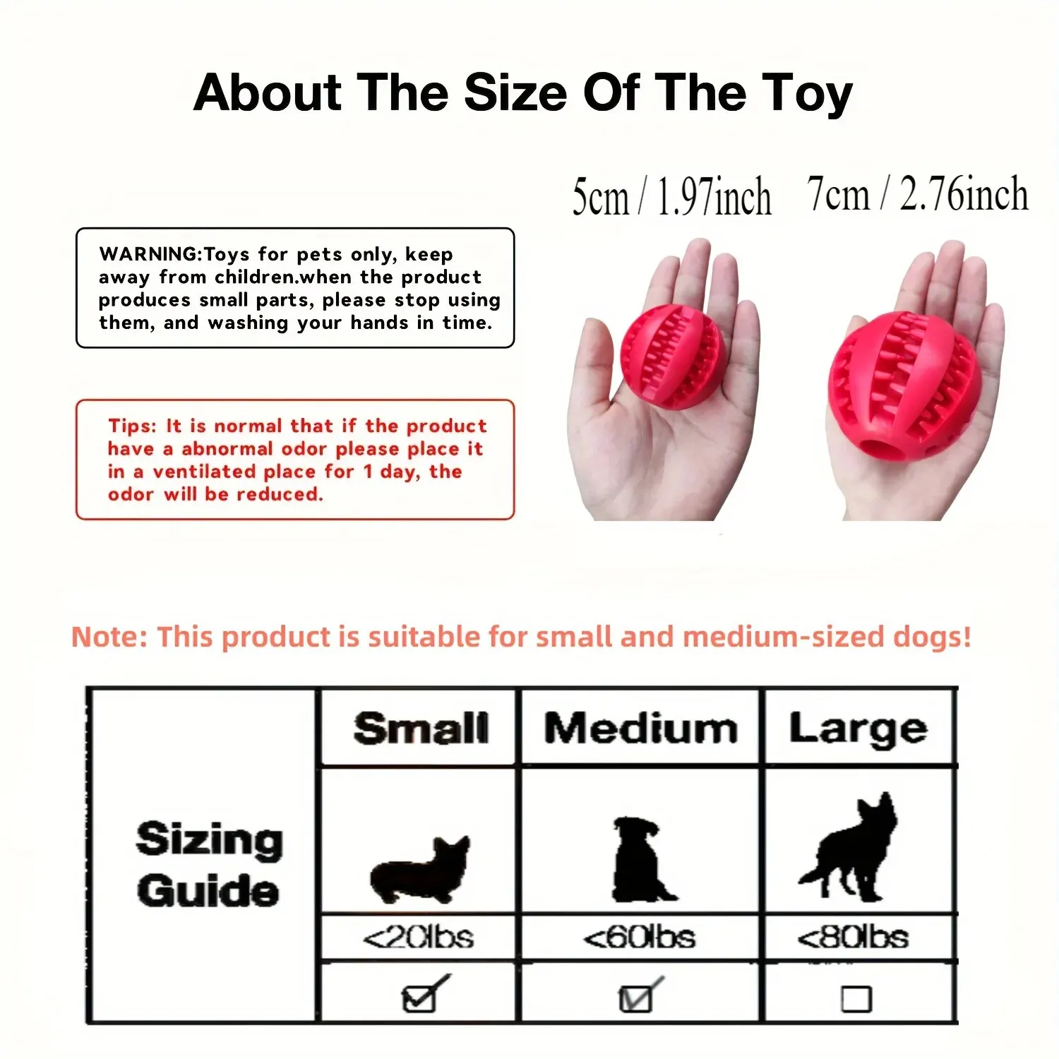 Dog Toy Ball, Nontoxic Bite Resistant Toy Ball for Pet Dogs Puppy Cat, Dog Pet Food Treat Feeder Chew Tooth Cleaning Bal - Image 2