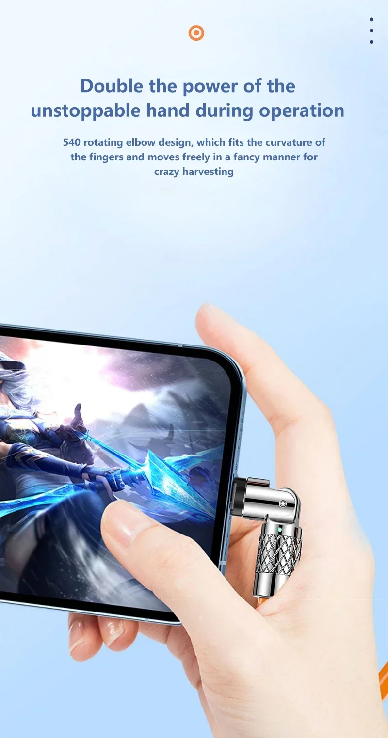Greito įkrovimo USB-C laidas su 180° pasukama jungtimi - Image 3