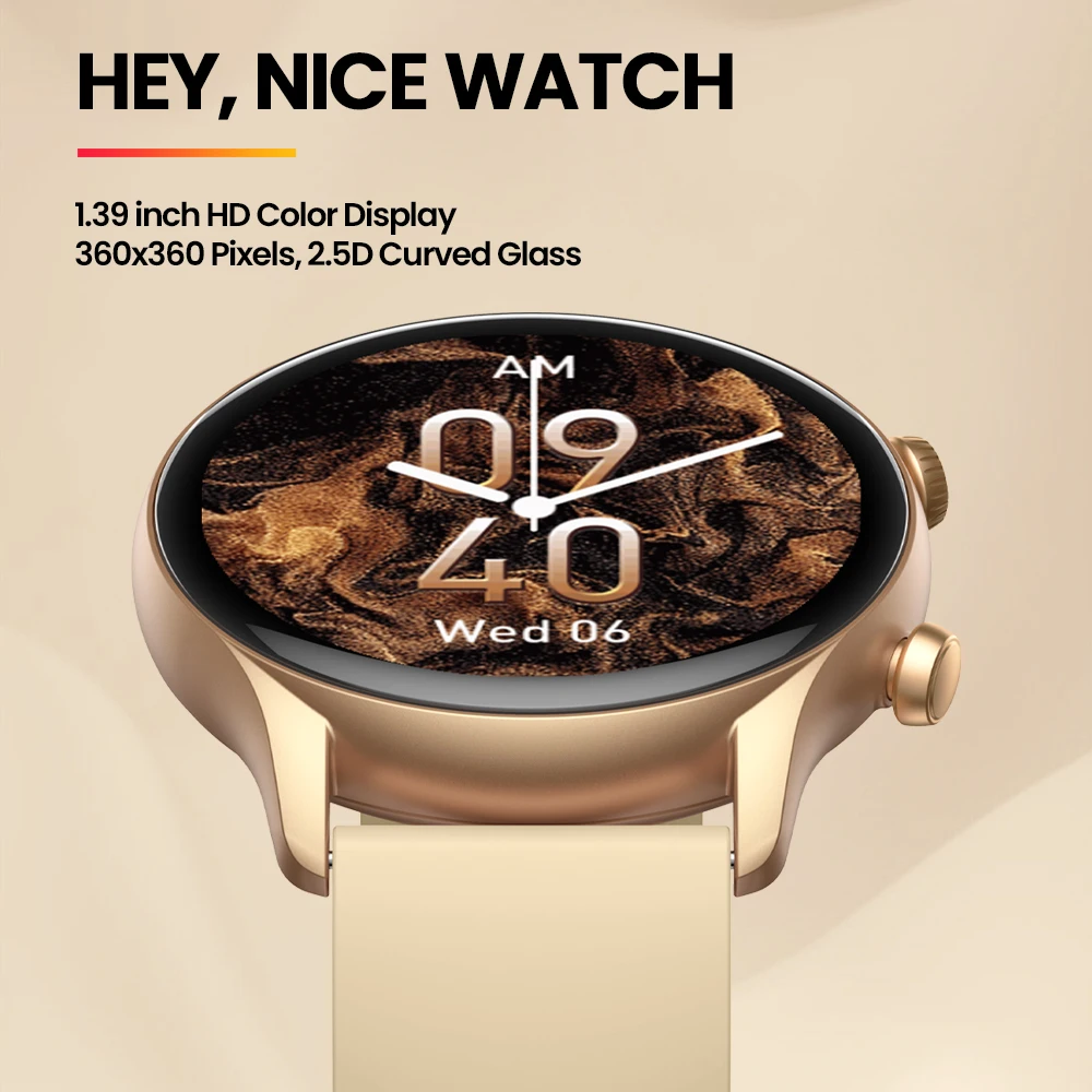 New Zeblaze Btalk 3 Plus Voice Calling Smart Watch 1.39'' Large HD Color Display Fitness Tracking Smartwatch for Men and - Image 3