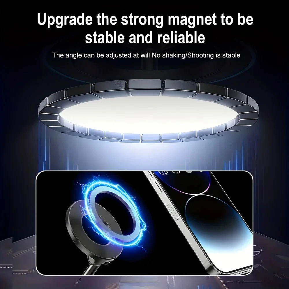 Foldable Magnetic Car Phone Holder 360° Rotation Adjustable Dashboard Mount Stable Support Stand for iPhone Huawei Xiaom - Image 3