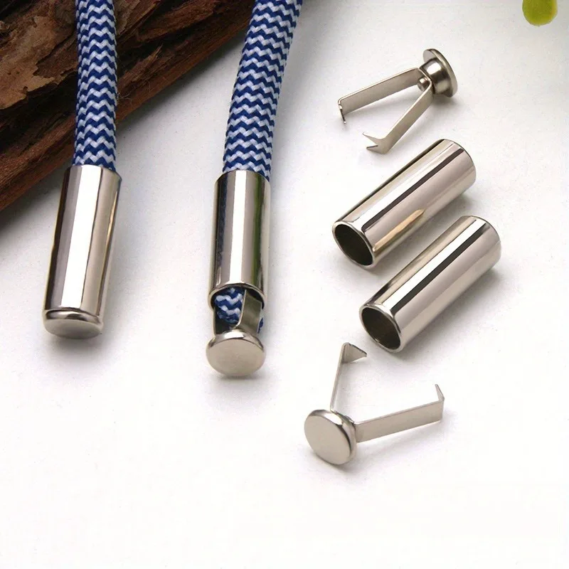 10pcs Heavy Duty Cord Locks Adjustable Metal Clips Secure Fastening for Shoelaces Bags Hoodies DIY Crafts Organizing Cab