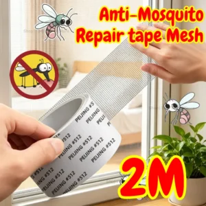 2M Strong Self-Adhesive Window Screen Repair Tape - Cover Holes and Tears, Keep Insects Out Window Screen Mosquito Net