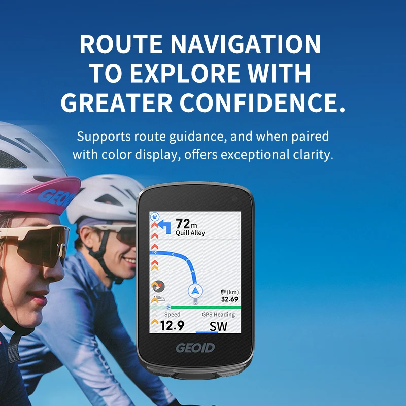 GEOID CC700 GPS Bike Computer 2.8-inch Color Screen Bicycle Speedometer with Route Navigation WIFI Waterproof Cycling Od - Image 3