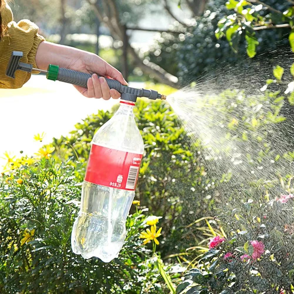 High Pressure Air Pump Manual Sprayer Adjustable Drink Bottle Spray Head Nozzle Garden Watering Tool Sprayer Agriculture - Image 2