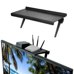 1PC Hot Selling Computer and TV Screen Storage Rack Wireless Router Set-top Box Rack No Perforated Storage Bracket Divin