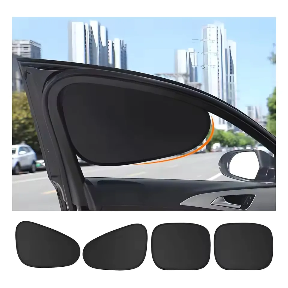 New Electrostatic Sun Visor for Car Side Window 4-Layer Sun Shade Curtains Anti-Glare UV-Blocker Auto Internal Blocker 9 - Image 2