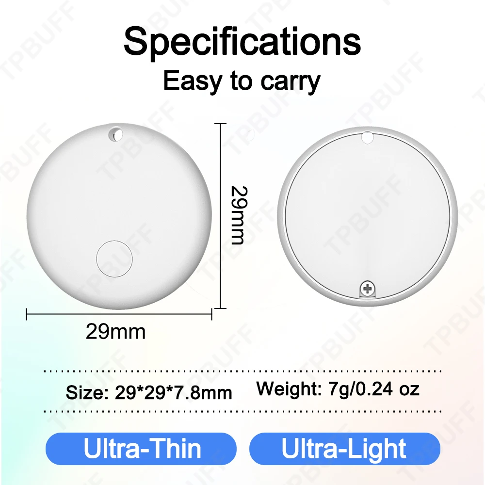 Smart GPS Tracker Works With google find my device tracker Pet Kids Luggage Key Tracking Global Accurate Positioning Blu - Image 2