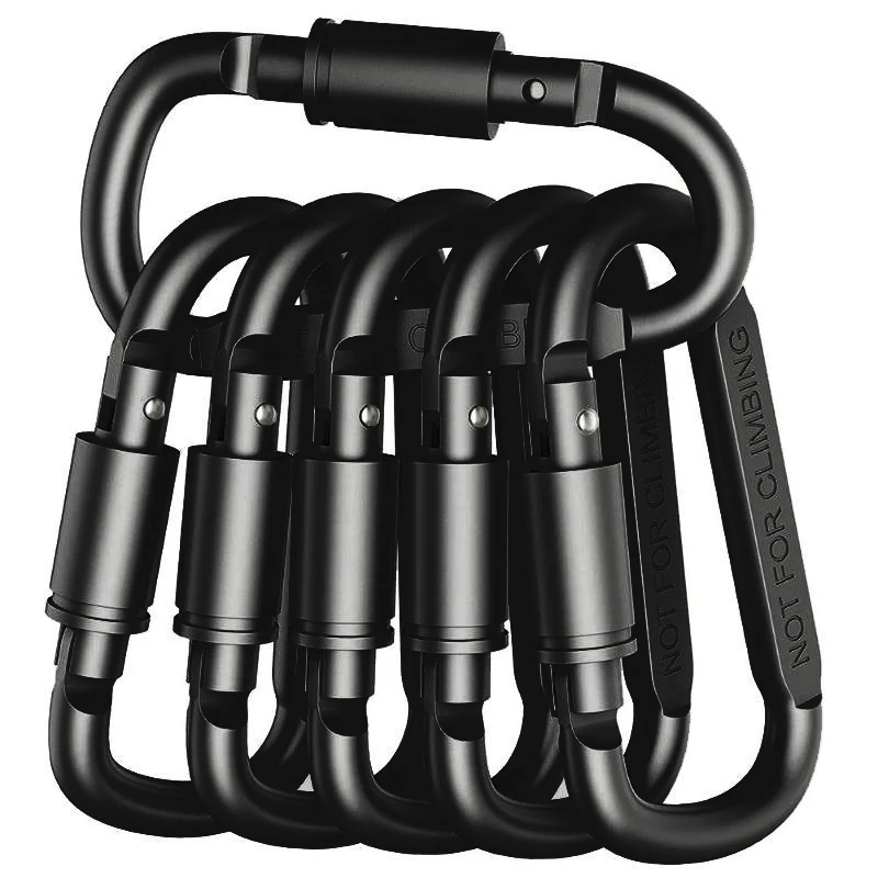 4-6PCS Carabiner Set For Key Camping Survival EDC Outdoor Keychain Clip Alloy Aluminum Tactical Caribiner Hook Karabiner
