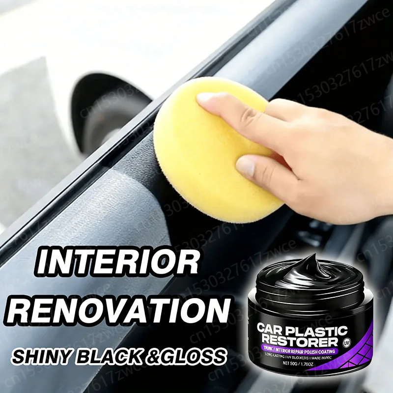 Auto Plastic Restorer Back To Black Gloss Car Interior Leather & Panel Renewal Wax Coating Agent Auto Polish And Repair