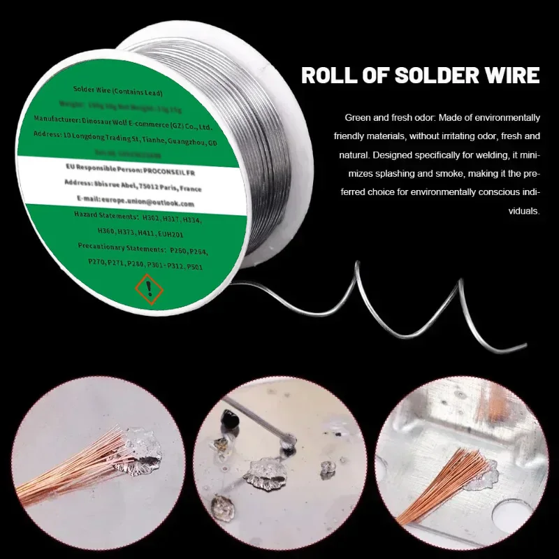 0.8mm 1.0mm 20g 50g 100g Soldering Tin Wire Tin Melt Rosin Core Solder Soldering Wire Roll No-clean FLUX 2.0% - Image 4