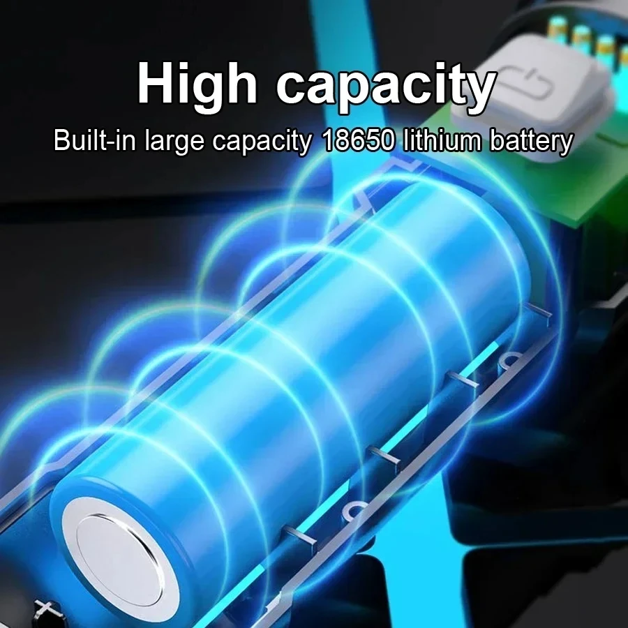100000LM Super Bright Flashlight Rechargeable LED Torch Long Range Tactical Lamp for Outdoor Waterproof Camping Fishing - Image 4
